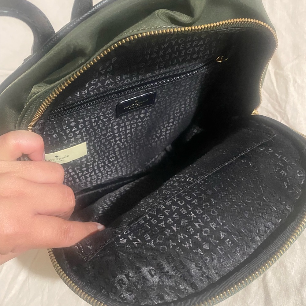 Kate Spade Olive Green Backpack - Picture 2 of 4